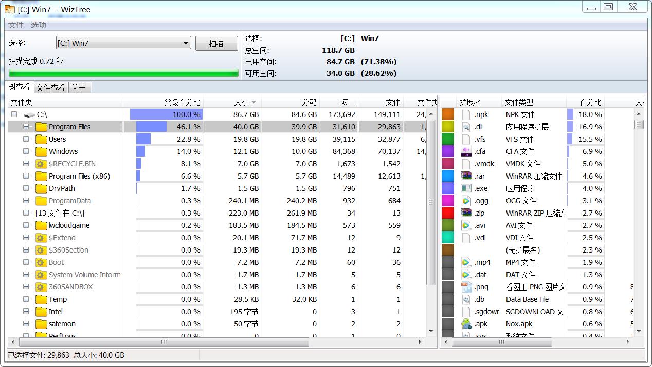 磁盘分析工具WizTree v3.35去广告-小白自学交流社区